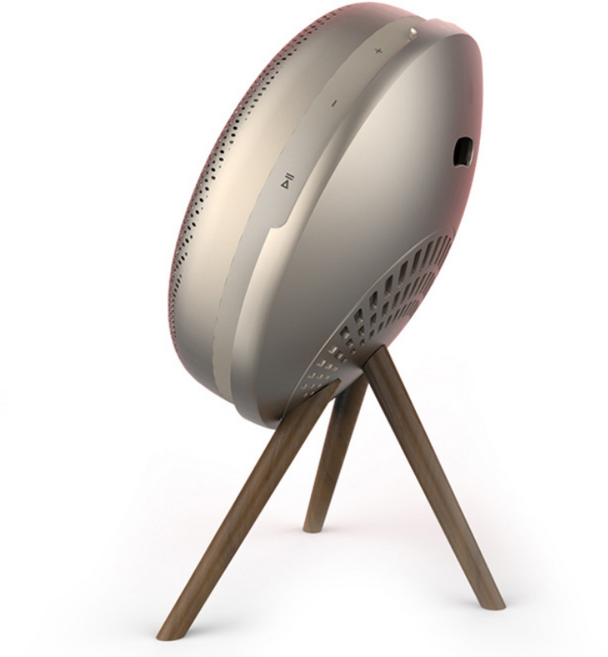 원폴뎀 뱅앤올룹슨 A1 스피커 거치대 스탠드, 우드골드, 1개