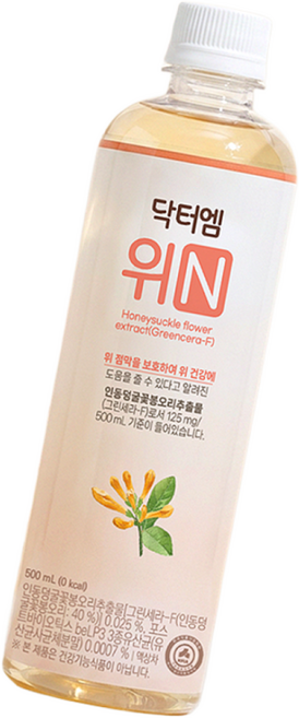닥터엠 위N 500ml 1박스(20개) 인동덩굴 차 음료 포스트바이오틱스 기능성표시식품 금은화 차, 20개
