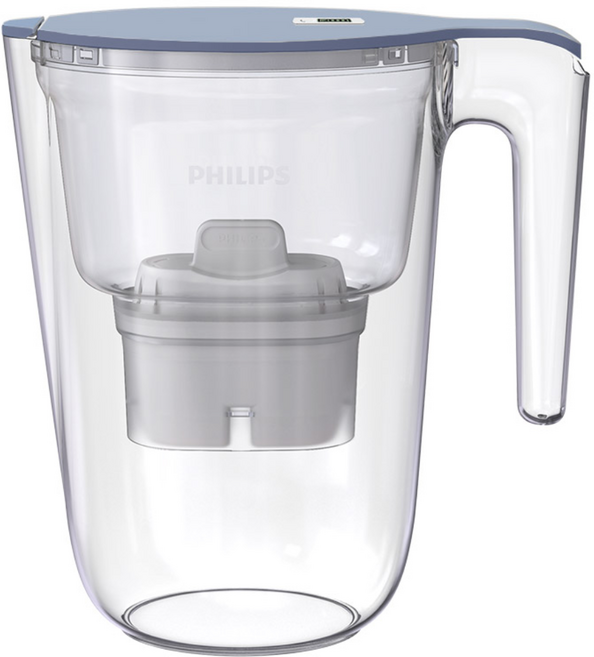 필립스 피처 간이 정수기 + 필터 1입, 블루, 3.4L