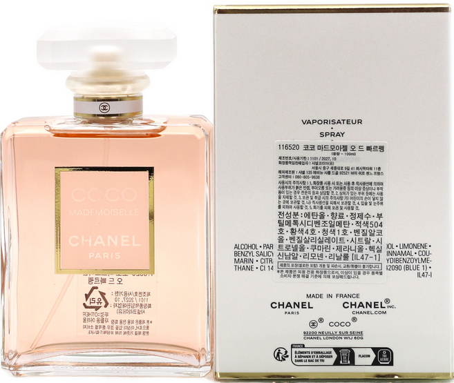 [정식 한글라벨 백화점제품] 샤넬 코코 마드모아젤 오 드 빠르펭, 100ml, 1개
