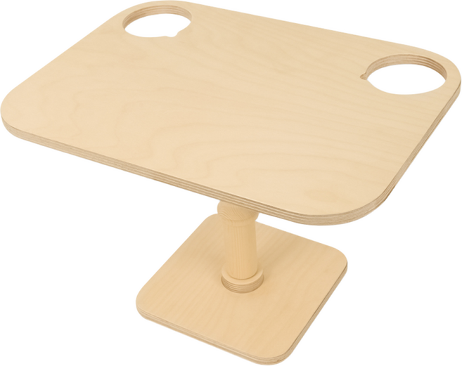 크레이지몬스터 다된다 차량용 우드 테이블, 다된다 우드테이블/컵홀더형(1P), 1세트