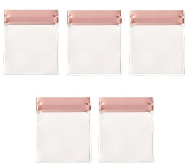 미소데이샵 액세서리 지퍼백 불투명 5p 변색방지 휴대용 쥬얼리 디용도 보관 튼튼한