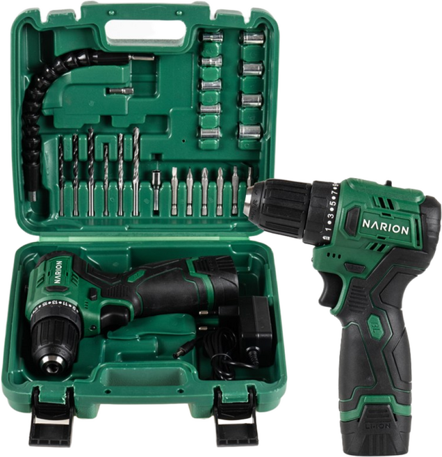 나리온 16.8V 컴팩트 전동 충전드릴 드라이버 세트, 1세트