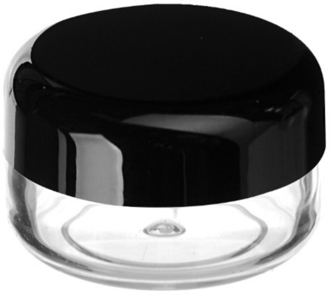 [묶음 1-50] 원형 사각/ps 투명크림용기 3-20g 허브스프레이공병, 5g, 10개, ps 투명크림용기 검정캡(R형)