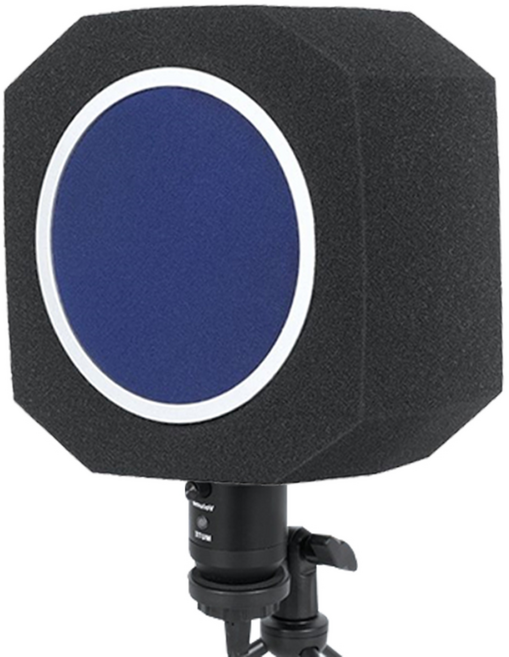 디보이스 MS8 소형 리플렉션 팝필터 마이크필터 스크린 소음차단 흡음 스펀지 커버, 1개, 블랙
