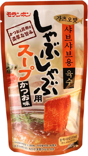 모란봉 샤브샤브 육수 가츠오맛, 1개, 100ml, 1개