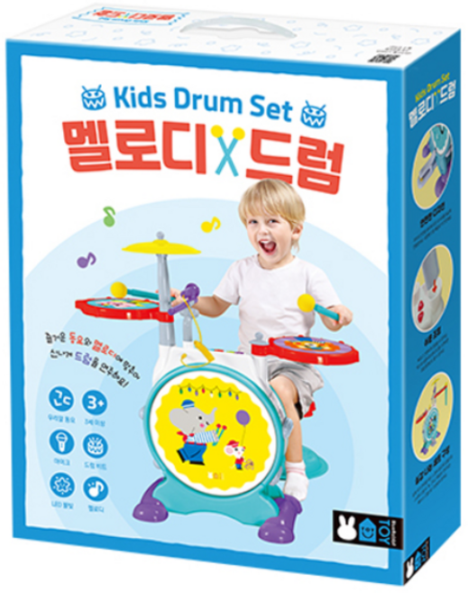 멜로디 드럼 (블루래빗TOY), 1개