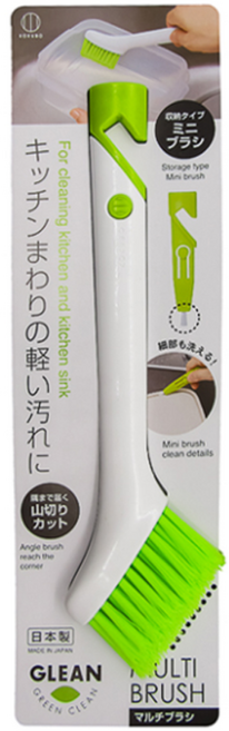 그린에버 일본 KOKUBO GLEAN 멀티브러시 화이트, 1개
