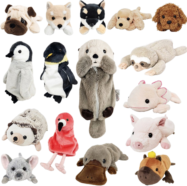 야생동물 봉제인형 필통 BESTEVER JAPAN 정품 나무늘보 해달 돼지 고슴도치 친칠라 토이푸들 오리너구리, 3.해달, 1개, 20cm
