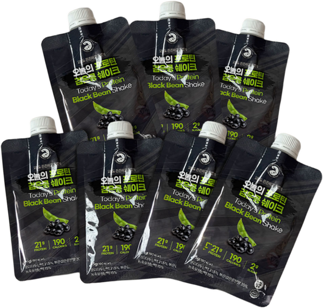 [심박] 오늘의 프로틴 검은콩 쉐이크 건강하고 맛있는 한끼 대용, 7개, 45g