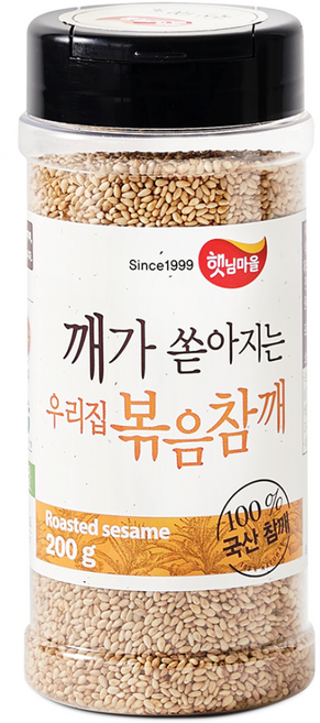 햇님마을 깨가 쏟아지는 우리집 볶음참깨, 200g, 1개