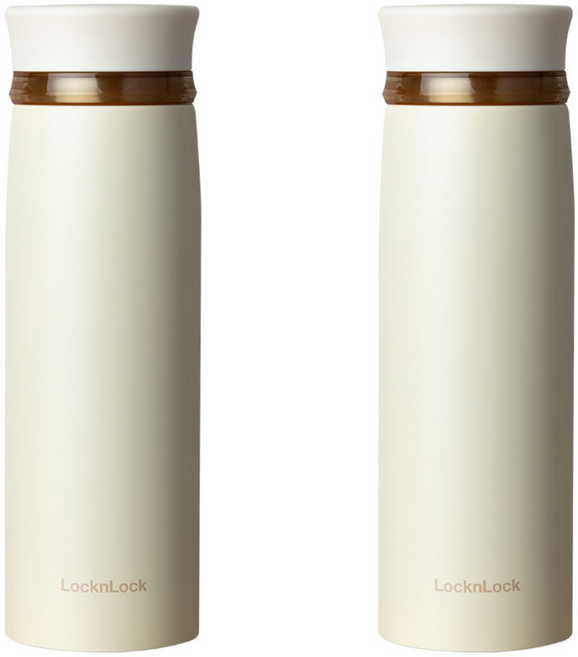 락앤락 뉴 페더 라이트 링 텀블러, 2개, 450ml, 아이보리