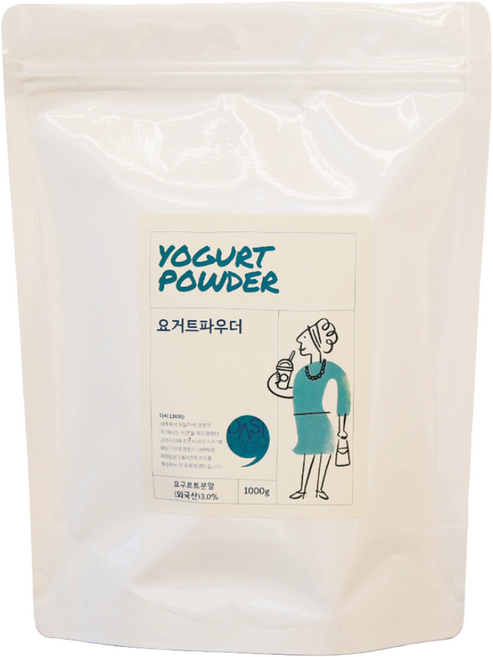 카페용 요거트파우더 요거트 스무디 아이스크림용 분말 1Kg [네덜란드산 탈지분유], 6개