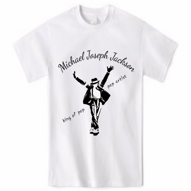 킹오브 팝 마이클잭슨 반소매 티셔츠
