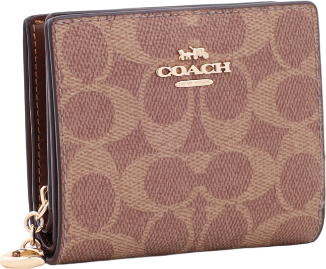 [국내백화점A/S] 코치 반지갑 여자 명품지갑 가죽 시그니처 현금 똑딱이지갑 미니지갑 XHE