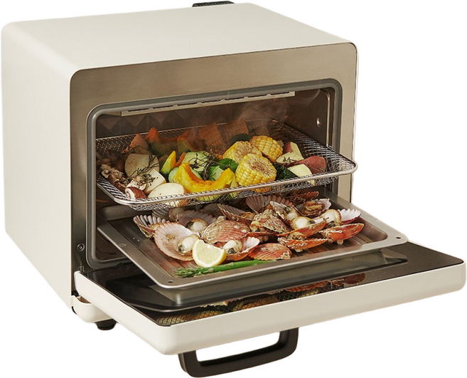 실리만 스팀 에어프라이어 20L 올스텐 SE-KSA25013 대용량 2단 자동세척, 단일구성