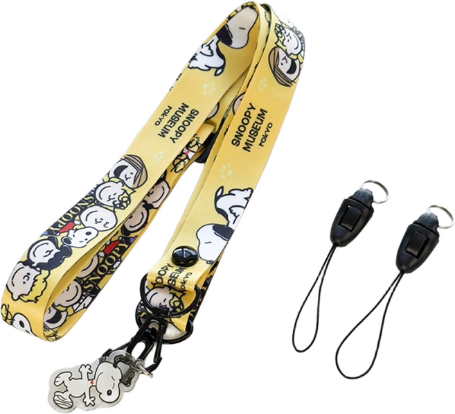 에버피크 휴대폰 스트랩 랜야드 목걸이줄, 1개, 6.노랑스누피