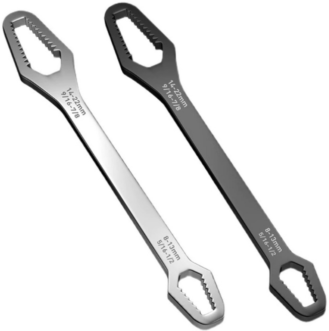 털보몰 만능 렌치 스패너 다용도 육각 8-22mm 롱타입 26cm 멀티 조절렌치 다기능, 1개