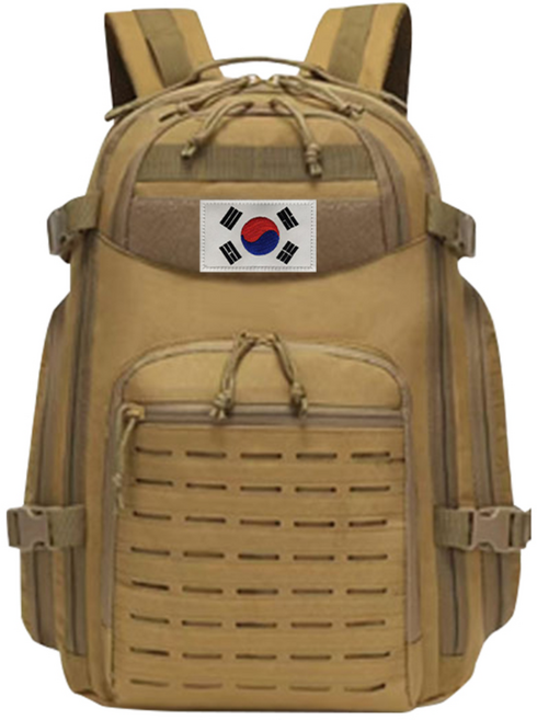 GP신형 전술가방 45L 대용량백팩 밀리터리 군인 군용 군대 전술 공군 로카가방 등산가방, 브라운