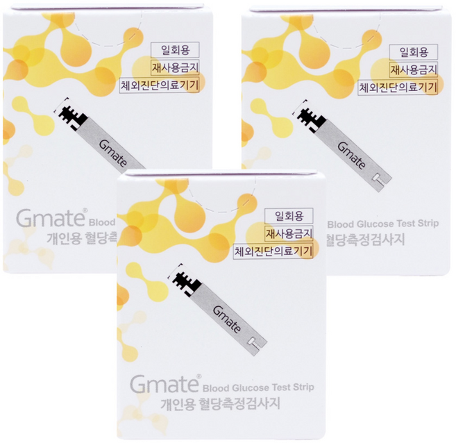 GMATE 혈당 측정검사지, 50개입, 3개