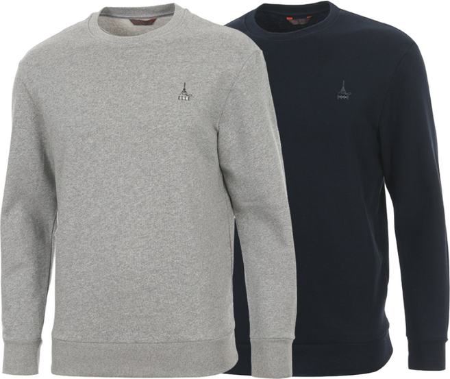 엘르 남성 캐주얼 무지 코튼 맨투맨 스웻셔츠 65510 3