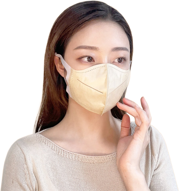 오가닉 새부리형 마스크 대형 화이트 블랙 베이지 100매 3컬러 MB필터 국내생산, 100개입, 1개