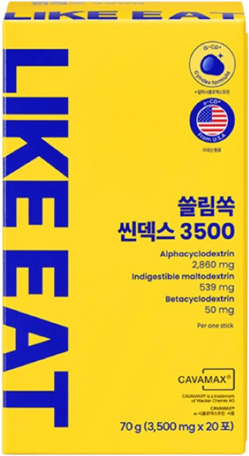 알파CD 라이킷 쓸림쏙 씬덱스 3500 알파씨디 슬림쏙 알파싸이클로덱스트린, 3.5g, 20개