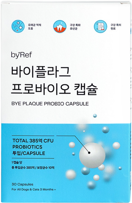 바이레프 바이플라그 프로바이오 캡슐 유산균 구내염 1개월, 1개, 장건강/유산균, 30정