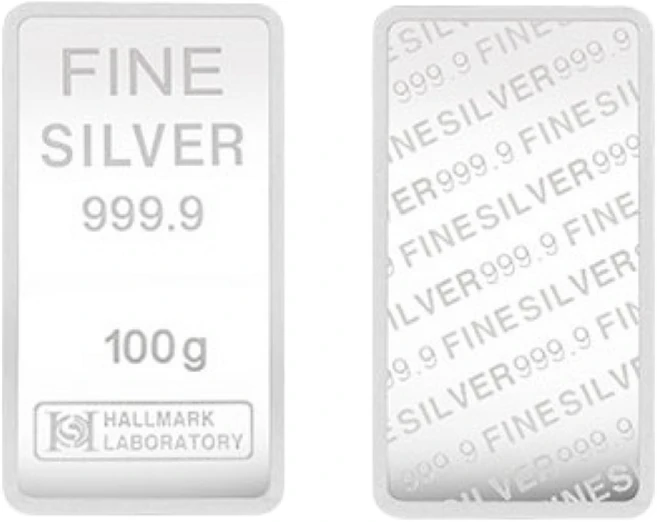 [루미너스] SILVER 999.9 럭키 실버바 100g + 실버바 2개 - 쿠팡