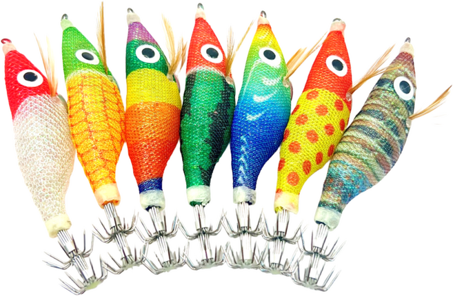 LED 발광 전자에기 (10+1) 쭈꾸미 문어 갑오징어 에기, YF-(옥수수)-전자왕눈이, 10g