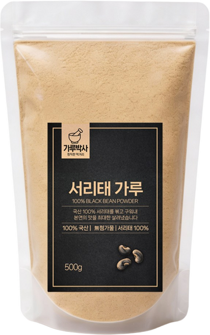 가루박사 두번 볶은 국산 서리태 가루, 1개, 500g
