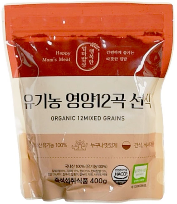 유기농 영양 12곡 선식, 1개, 400g - 쿠팡