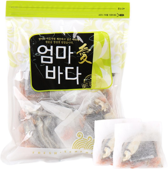 엄마애바다 국내산100% 디포리다시팩 1+1 2팩 행사 생분해티백 사용, 160g, 2개