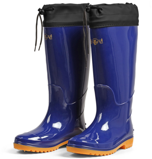 방수 신발 남성 여성 낚시 작업화 위생 주방장화 미끄럼방지 풍년장화(카프형)