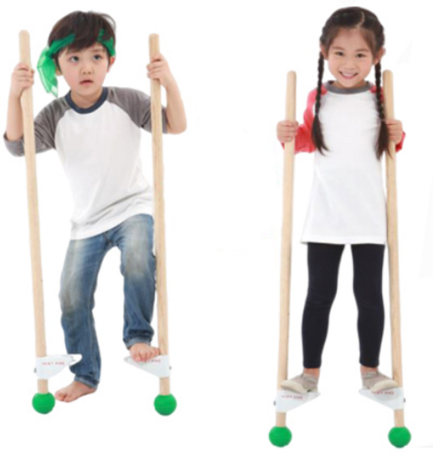 유아 전통 민속 놀이 교구 전통지게발 Itrd-FL02, 1개