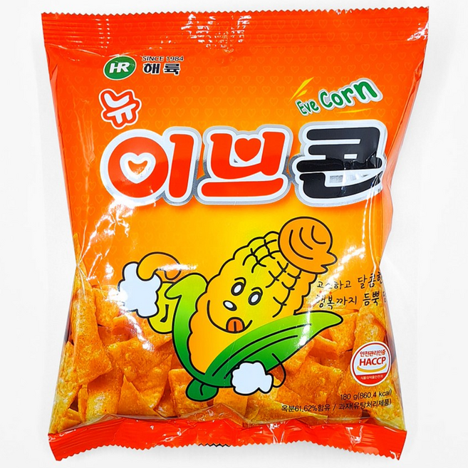 이브콘 옥수수 스낵 옛날 추억의 과자 불량식품, 1kg, 2개