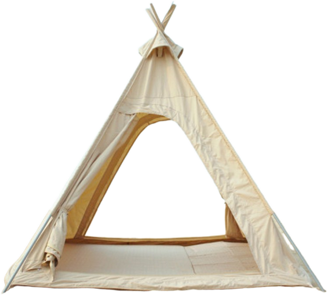 캠핑 감성 고밀도 인디언 텐트 TC면, 베이지(TC면)