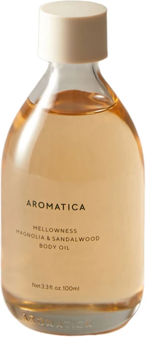 아로마티카 멜로우니스 바디오일 매그놀리아 & 샌달우드향, 100ml, 1개 - 쿠팡