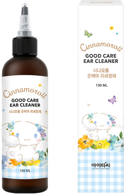 시나모롤 반려동물 귀세정제, 1개, 100ml