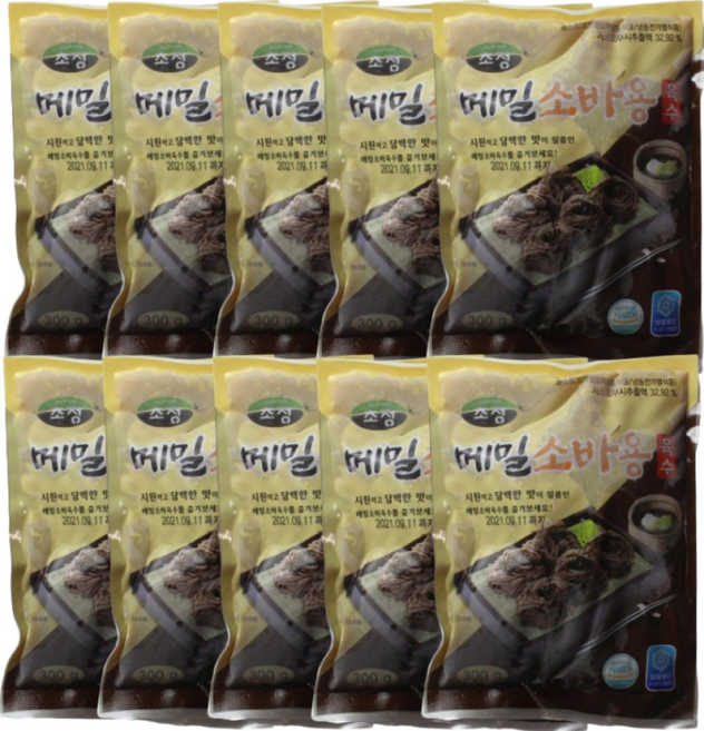 메밀소바 육수 (300g X 10봉) 냉모밀 육수, 300g, 10개, 01. 메밀 소바 육수 300g x 10봉