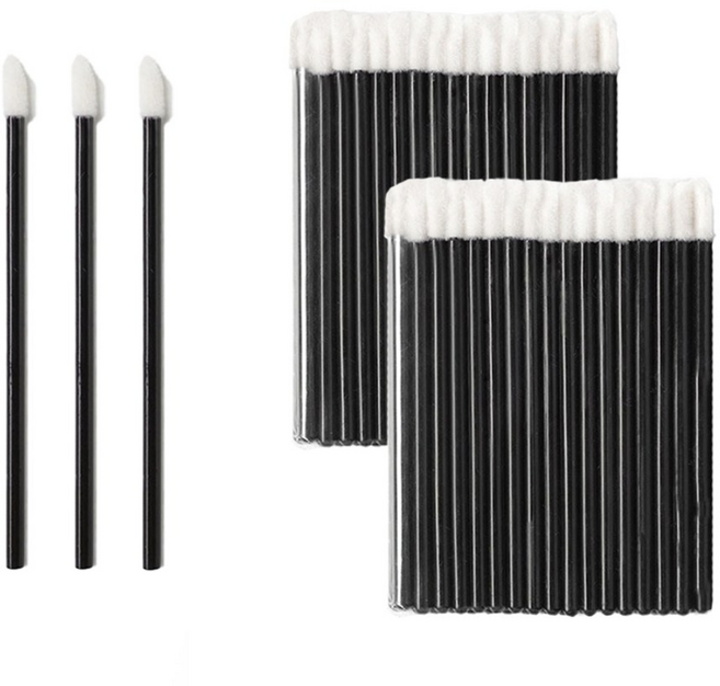 뽀아샵 일회용 립 브러시 J-J027, 100개, 블랙