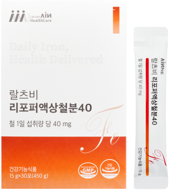 랄츠비 리포퍼액상철분40 30포 1개입, 1개, 30회분