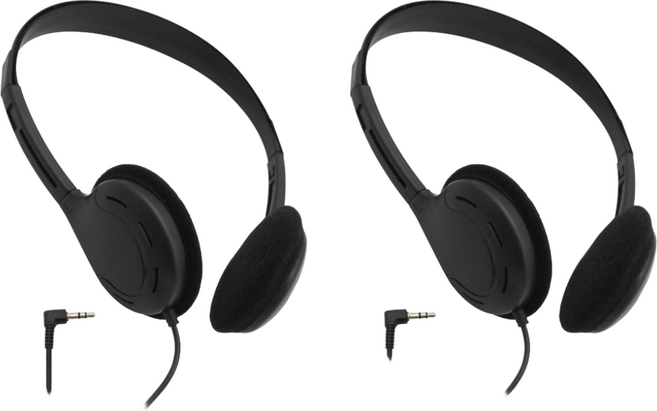 CH-02 고음질 초경량 헤드폰 2개 1세트 음악감상 인강청취 수업용