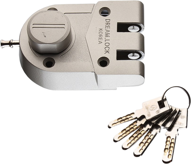 (KIMOS)방화문보조키(일자키)현관문 열쇠 자물쇠, 1개