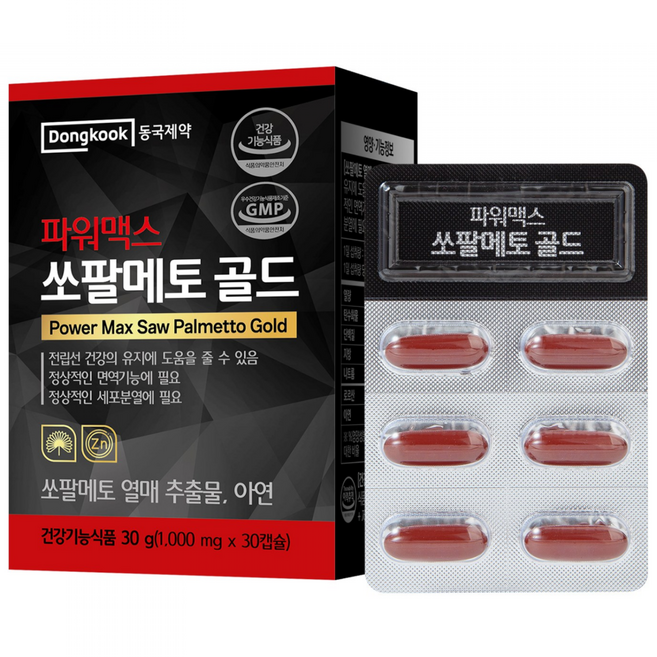 동국제약 파워맥스 쏘팔메토 골드, 30정, 1개