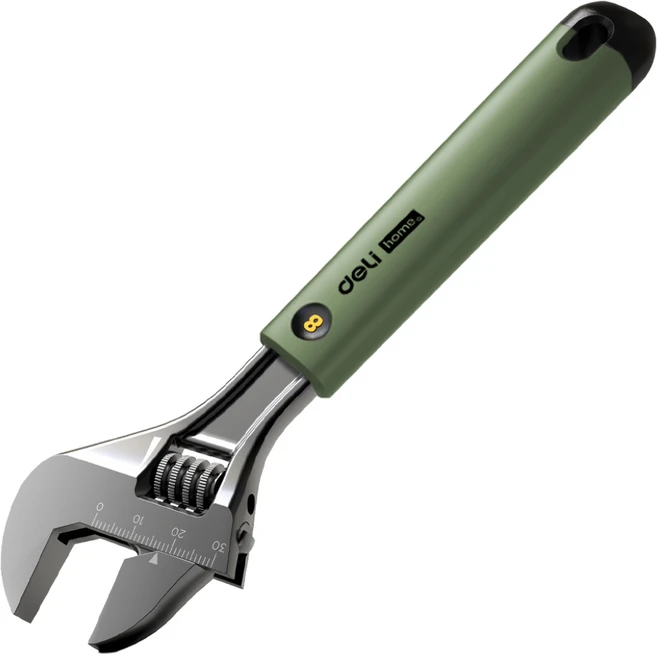 델리 툴즈 홈시리즈 몽키스패너 가정용 Adjustable wrench 그린 HT1508L, 1개 - 쿠팡