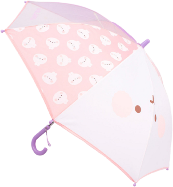 몰랑 캐릭터 트리플 아동우산 투명 장우산 53
