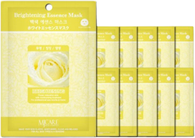 엠제이케어 에센스 마스크팩 백색 30매 100매 x 23g 투명 + 청정 탱탱 1일1팩, 1개, 30개입