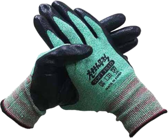 천하무적 U3 니트릴 폼 장갑 낱개, 소프트 장갑 그린 M, 1개