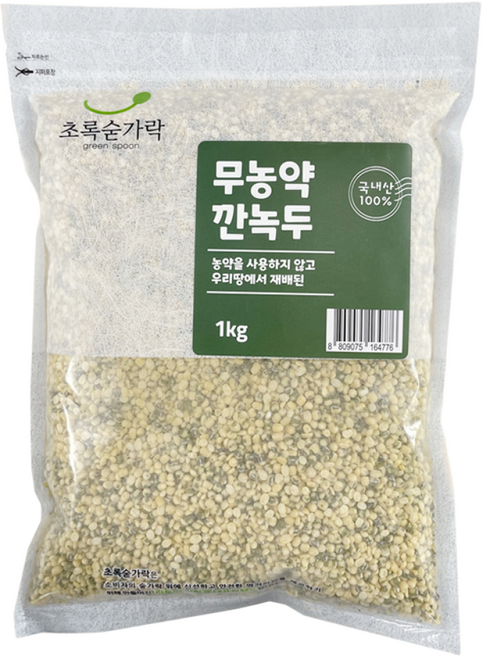 초록숟가락 깐녹두, 1개, 1kg